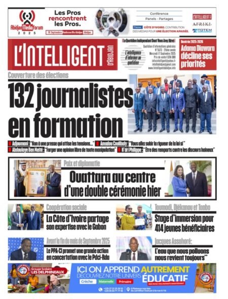 L’Intelligent en PDF:  Couverture des élections 132 journalistes en formation