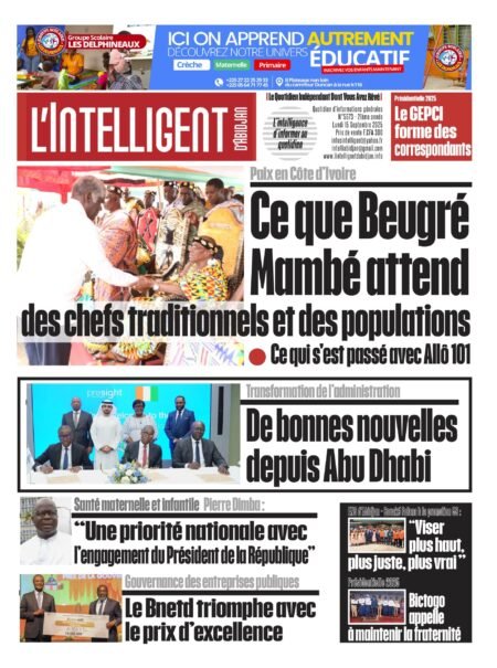 L’Intelligent en PDF:   Paix en Côte d’Ivoire Pourquoi Beugré Mambé confie une mission aux chefs traditionnels et aux populations