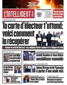L’Intelligent en PDF:   Présidentielle 2025  Ta carte d’électeur t’attend : voici comment la récupérer