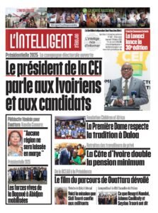L’Intelligent en PDF:    Présidentielle 2025-la campagne électorale ouverte    Le président de la CEI parle aux Ivoiriens et aux candidats