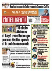 L’Intelligent en PDF:  Soutien au Candidat du RHDP, Alassane Ouattara     Sur les traces de Dr Raymonde Goudou Coffie