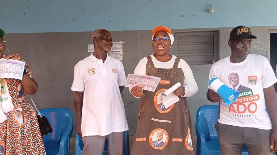 Présidentielle dans le Gbêkê : Traoré Fatoumata mobilise pour la victoire de Ouattara à Tabako et Allakro
