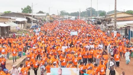 Mankono – Présidentielle 2025:   3000 militants dans la rue pour la victoire du candidat-président Ouattara