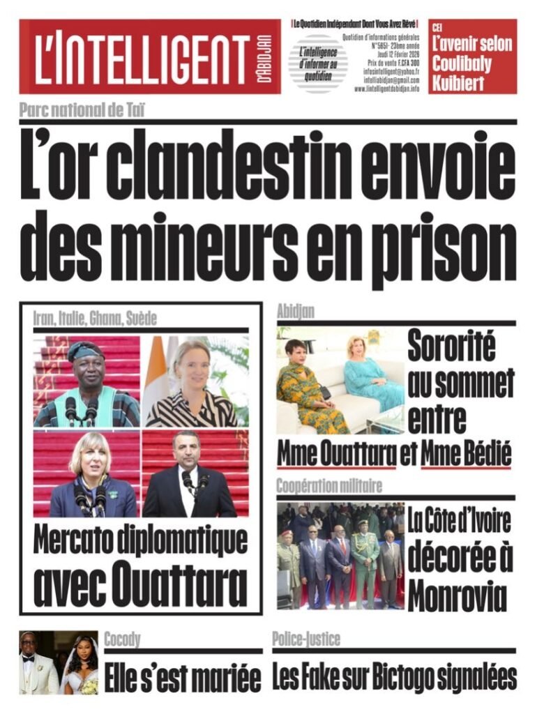 L’Intelligent en PDF: Parc national de Taï L’or clandestin envoie des mineurs en prison