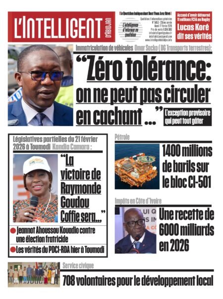 L’Intelligent en PDF: Immatriculation de véhicules-Omar Sacko ( DG Transports terrestres ) :« Zéro tolérance : on ne peut pas circuler en cachant …. »